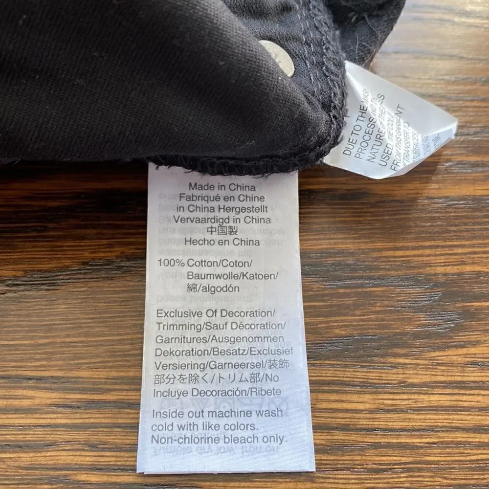 NWT Madewell Black Mini Jean Skirt with Dots - Size 25 - Picture 11 of 16